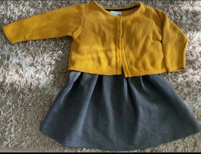 Ensemble robe+ gilet okaidi