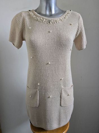 📌 Robe / Tunique en maille ornée de perles