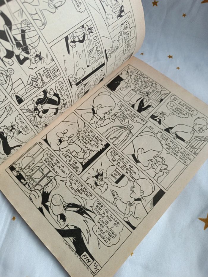 Magazine 1 culture bd titi géant Grosminet Looney Tunes toons sylvestre mensuel 1974 revue - photo numéro 11