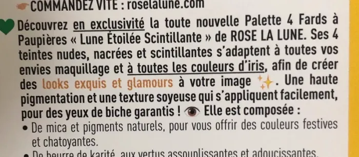 Palette paupières rose la lune - photo numéro 4