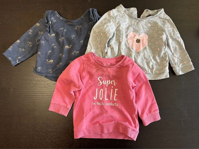 6 sweats taille 9 mois - photo numéro 2