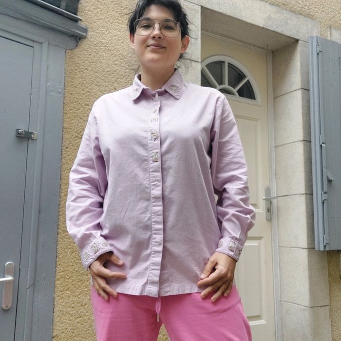 Chemise Vintage brodée pour taille L/XL - photo numéro 2