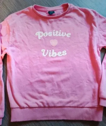 Sweat fille Positive Vibes – Taille 10 ans