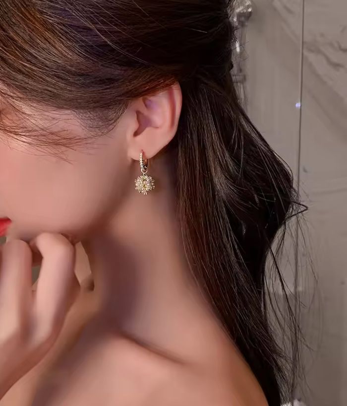 Boucles d’oreilles dorées & perles – Élégance intemporelle - photo numéro 2