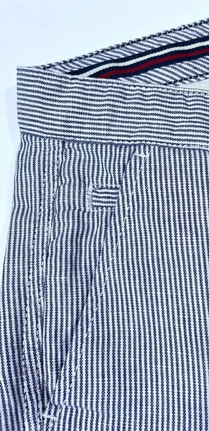Shorts Buffalo striped chino navy blue white Mens W30 - photo numéro 7