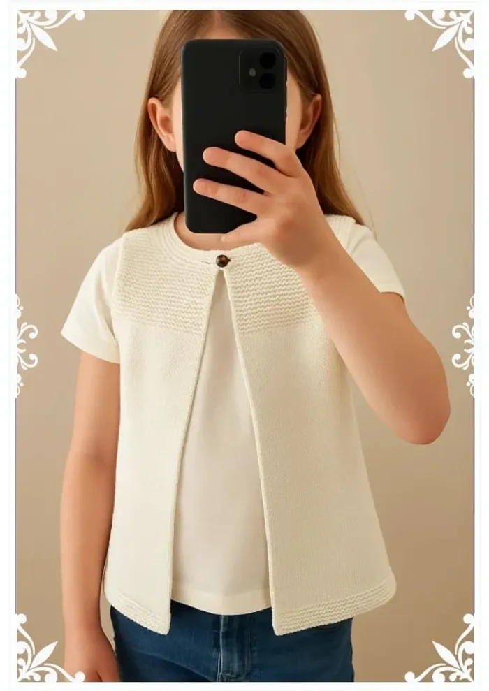 🤍 Gilet sans manches fille - Lililotte - Taille 8 ans - photo numéro 2