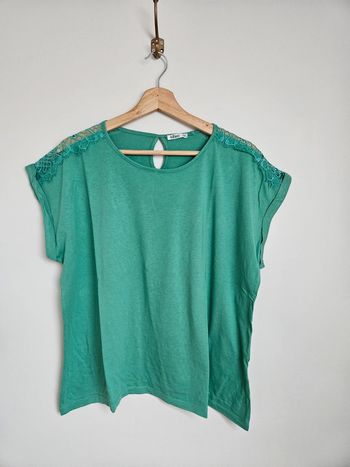 Blouse verte Gémo T.46/48
