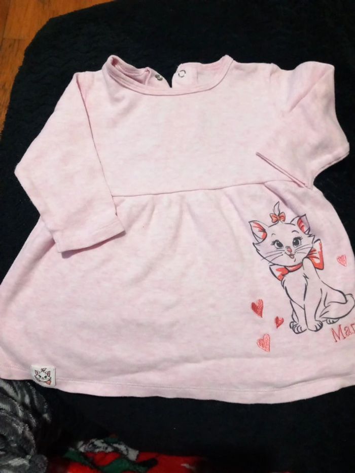 Robe tunique taille 80cm 9/12mois primark disney marie les aristochats - photo numéro 1