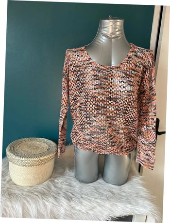 Pull maille couleurs - taille unique