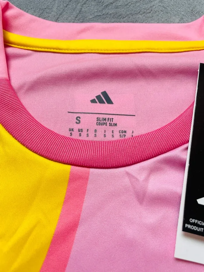 Maillot concept foot Écosse rose jaune taille S - photo numéro 8