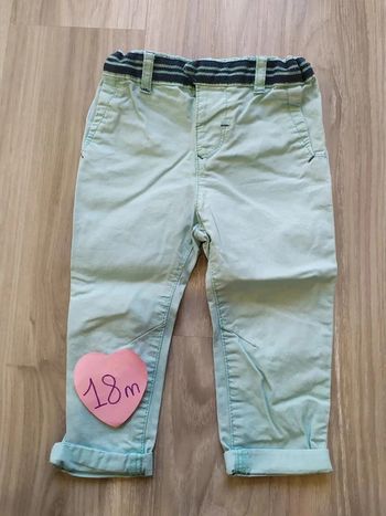 pantalon turquoise 18 mois