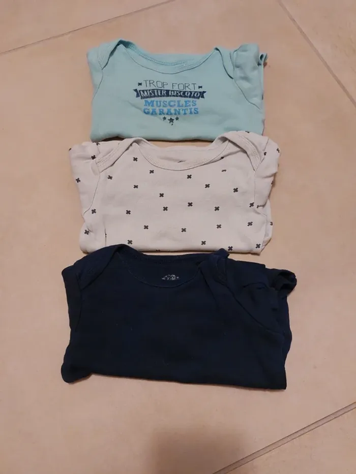 Lot de 3 bodies manches longues