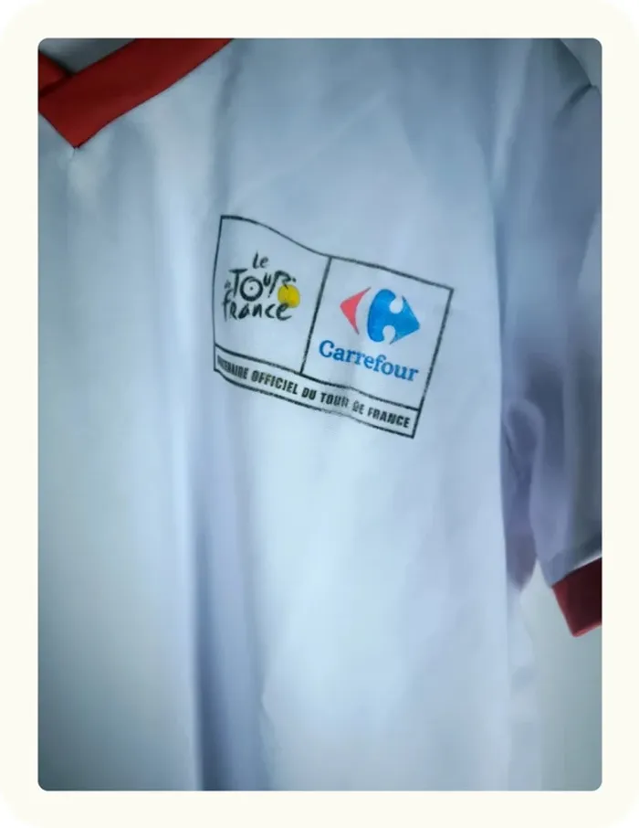 Tee shirt col V Carrefour Tour de France Taille L - photo numéro 2