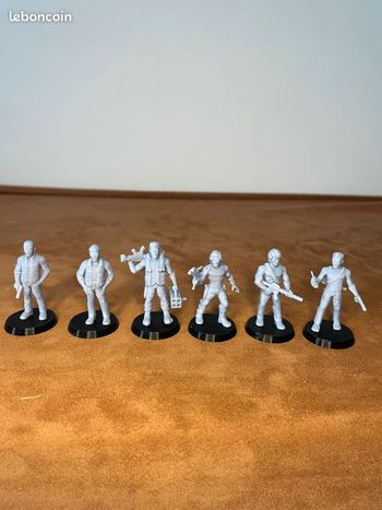 Figurines miniatures - personnages film d'action avec stalone, Schwarzenegger