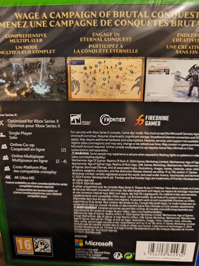 Warhammer age of Sigma realms of ruin Xbox series x  neuf AB prix ferme - photo numéro 2