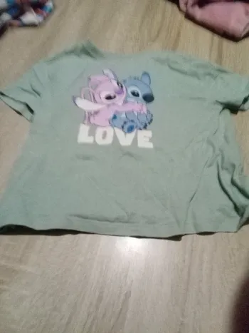 T shirt fille stitch