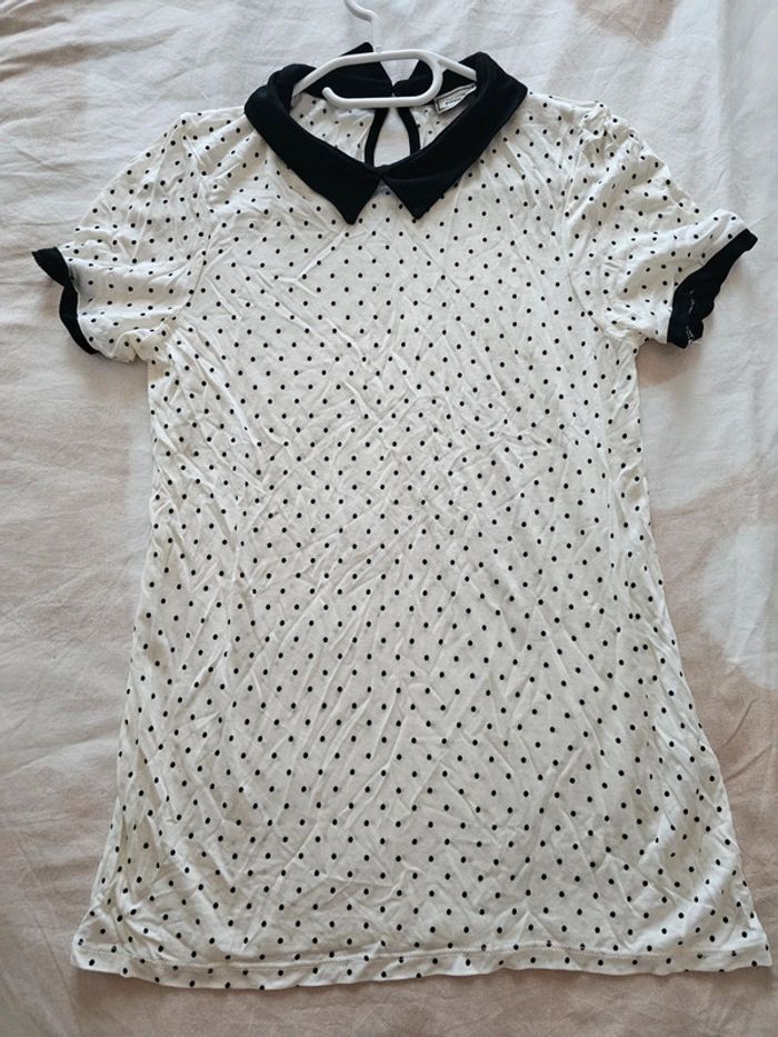 T shirt manches courtes avec col