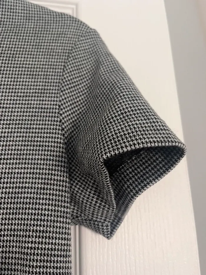 Robe vichy blanche et borie - photo numéro 3