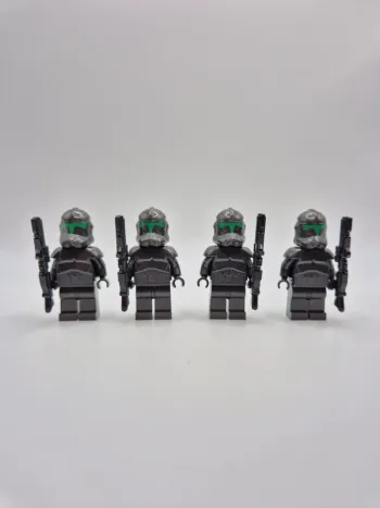 Figurines type lego 4 clones Élite Squad Troopers Bad Batch star wars