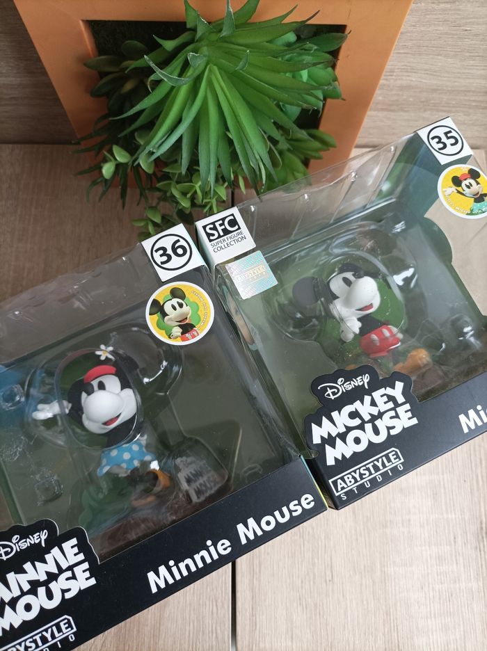 Lot 2 figurines Mickey et Minnie mouse Disney abystyle - photo numéro 2