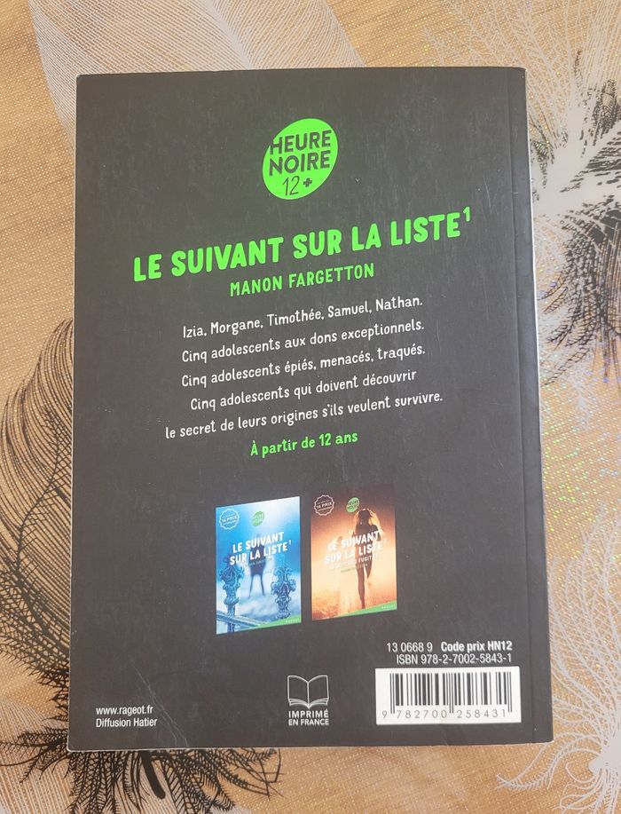 Le Suivant Sur La Liste - Tome 1 Manon Fargetton - photo numéro 2