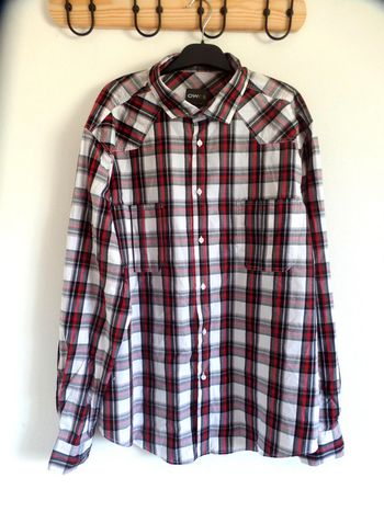 Chemise à carreaux manches longues OWK taille XXL