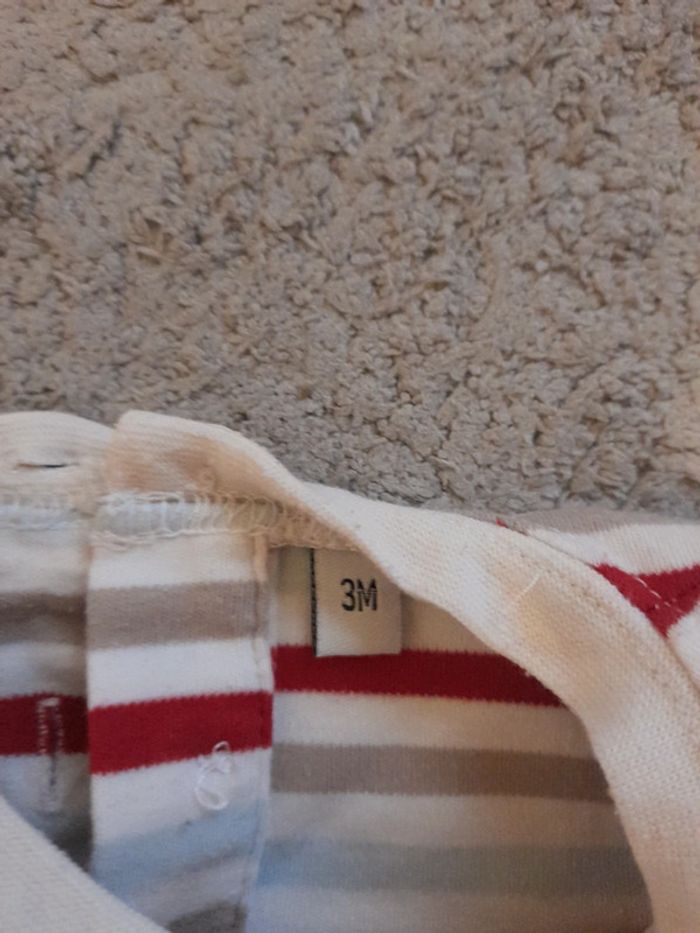 Tee shirt manches longues 3 mois - photo numéro 2