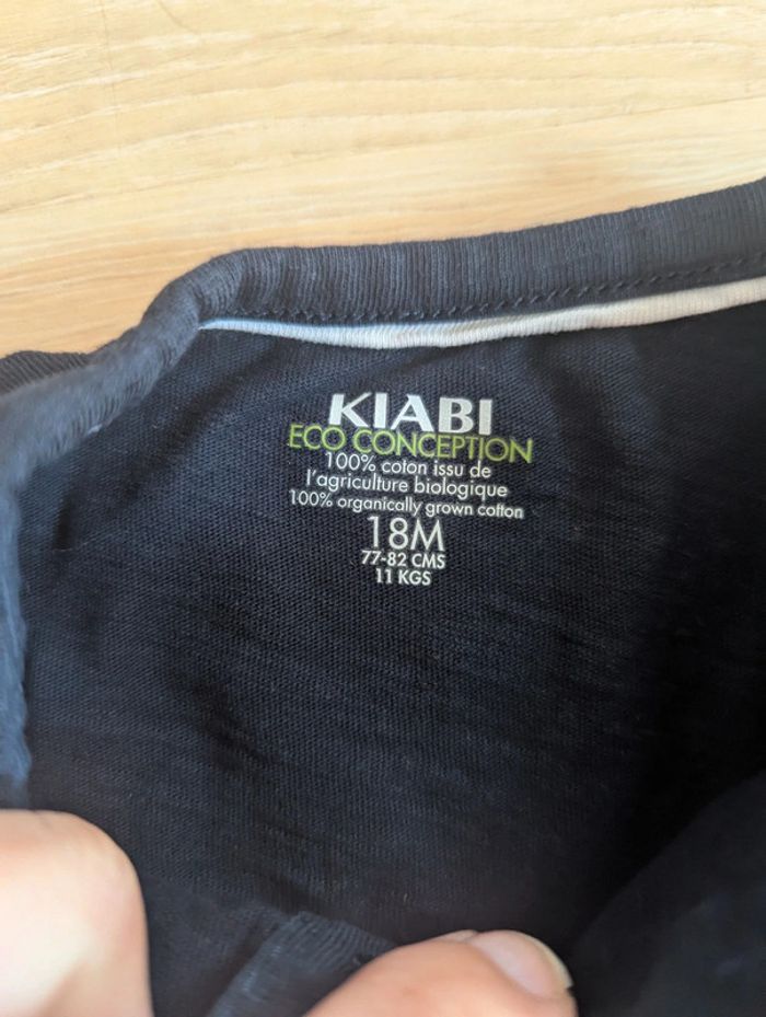 T-shirt Kiabi Bleu marine 18 mois - photo numéro 2