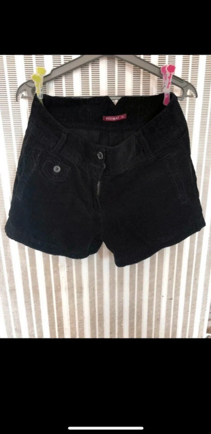 Short velours côtelé