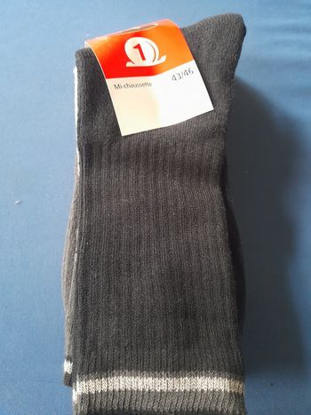 Lot de 3 paires de chaussettes, pointure 43-46