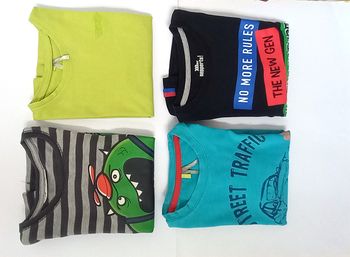 Lot 4 T-shirts manches longues 6 ans