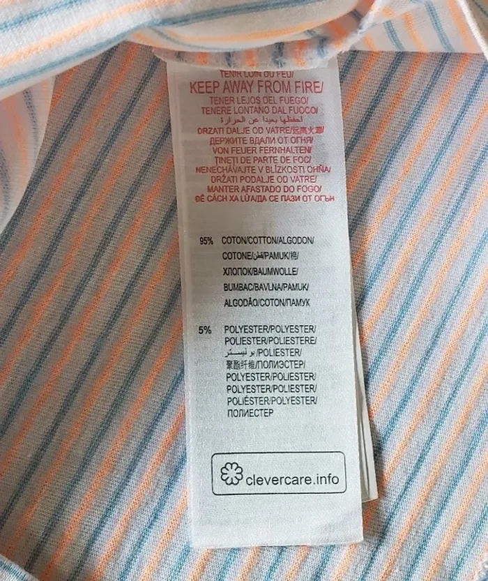 Tee-shirt garçon Sergent Major blanc et bleu ciel 5 ans - photo numéro 5