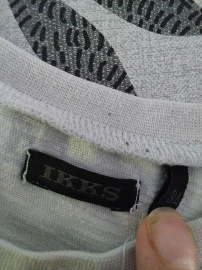 Tee shirt blanc avec animaux IKKS 8 ans - photo numéro 4