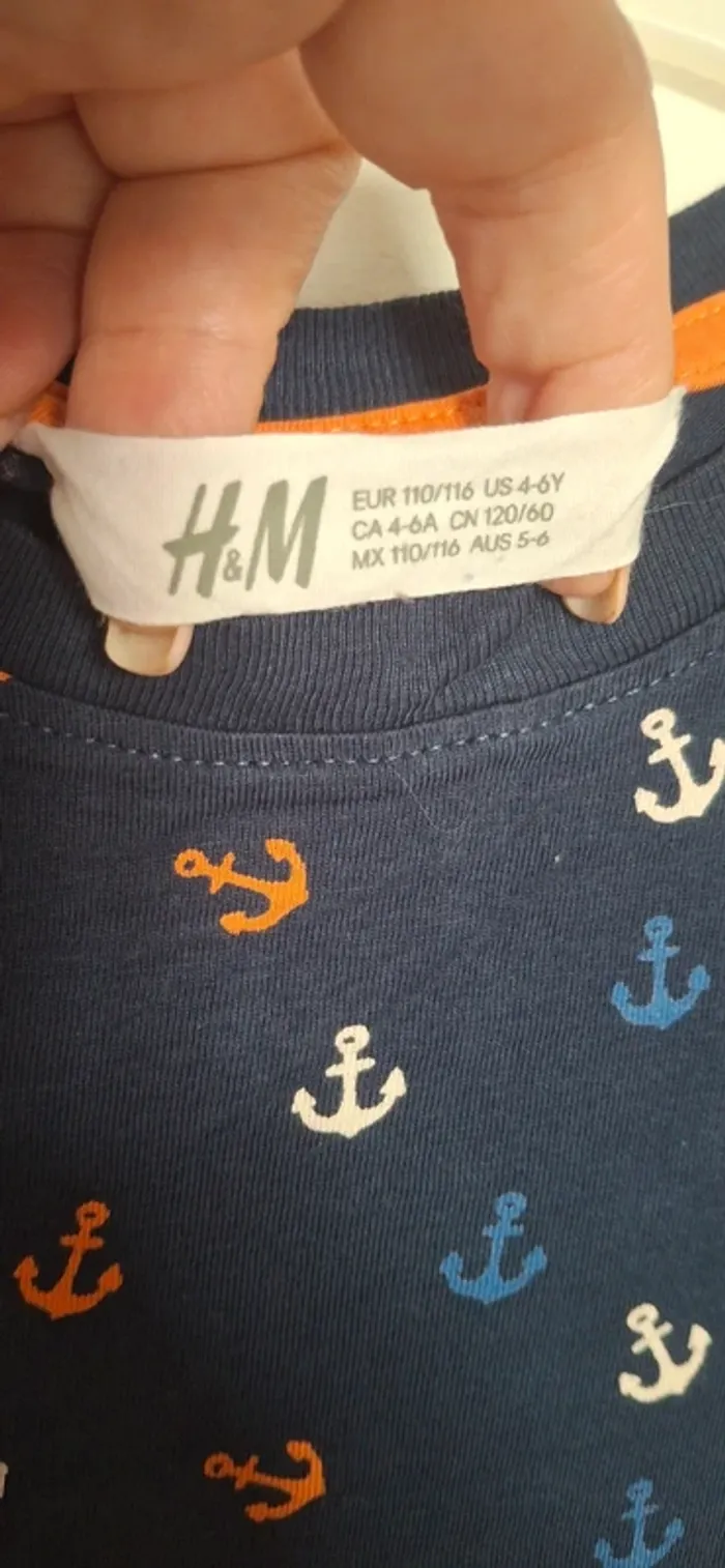 🌟 T-shirt à Motif d'Ancres - H&M - photo numéro 3