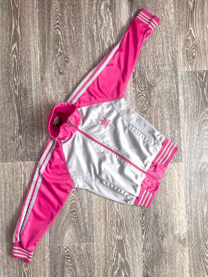 Veste grise et rose 4 ans (Adidas) - photo numéro 2