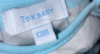 Débardeur rayé couleur blanc et bleu 12 mois