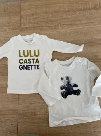Lot de 2 pulls bébé 6 mois