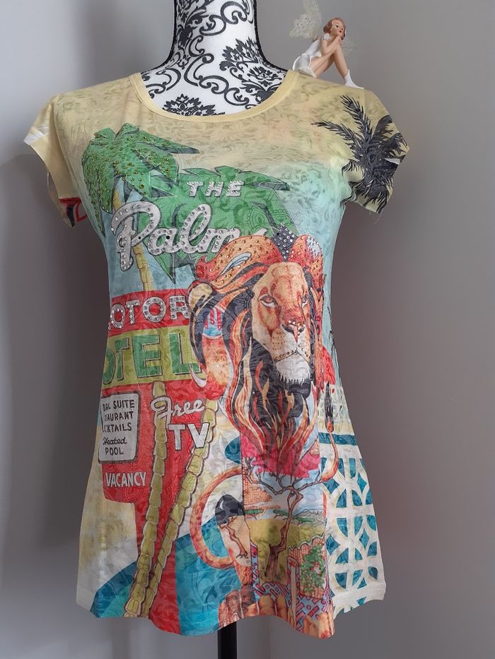 Tee-shirt lion jaune / Taille M