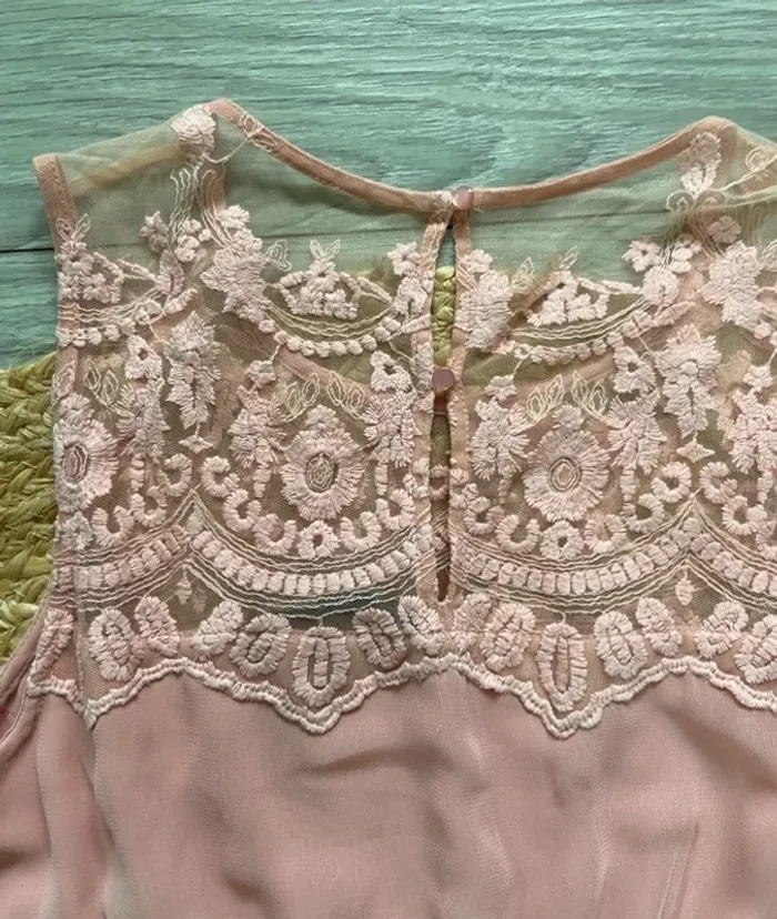 Robe de cérémonie rose Vero Moda Taille 38-40 - photo numéro 4