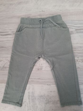 Pantalon type sarouel bébé garçon vert olive