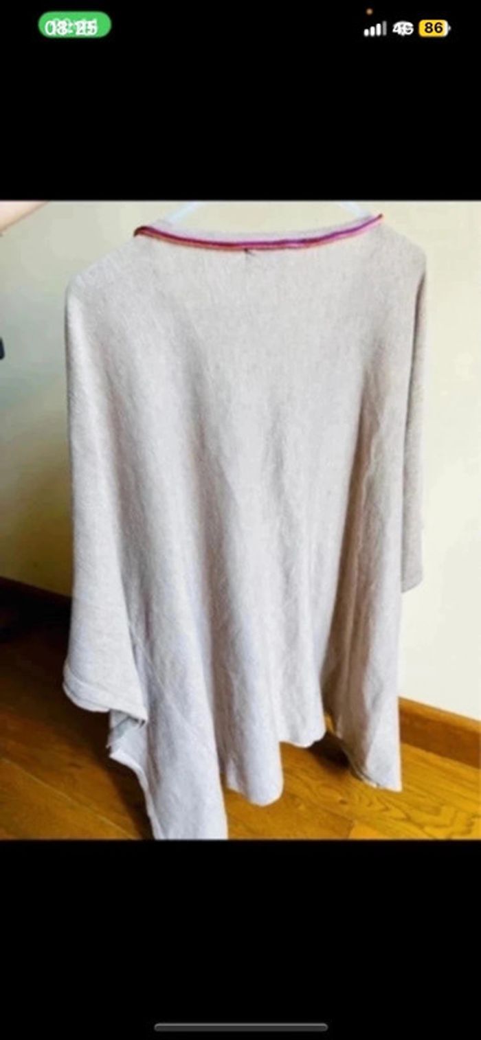 Sublime pull manche trois quarts loose beige doux taille 40 vintage dressing - photo numéro 4