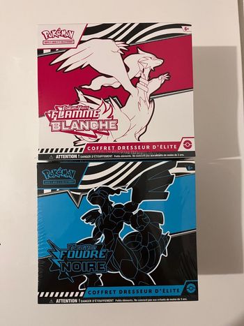 ETB Pokémon 10.5 Flamme Blanche & Foudre Noire - Neuf & Scellé