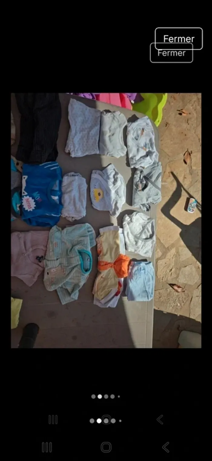 Grelots de vêtements tailles 1 mois garçon - photo numéro 2