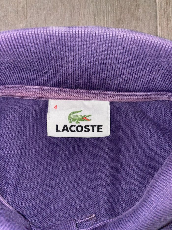Polo Lacoste violet 🟣 - photo numéro 4