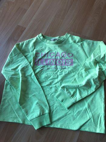 Sweat-shirt vert fluo H&M