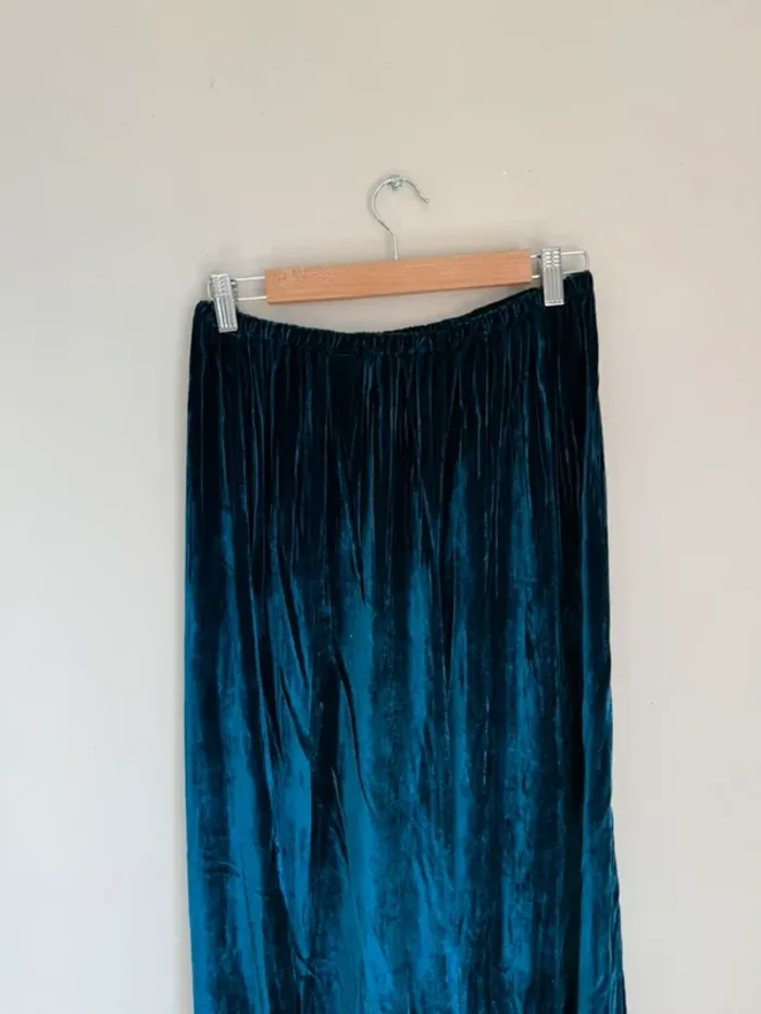 Jupe velours bleu - photo numéro 2