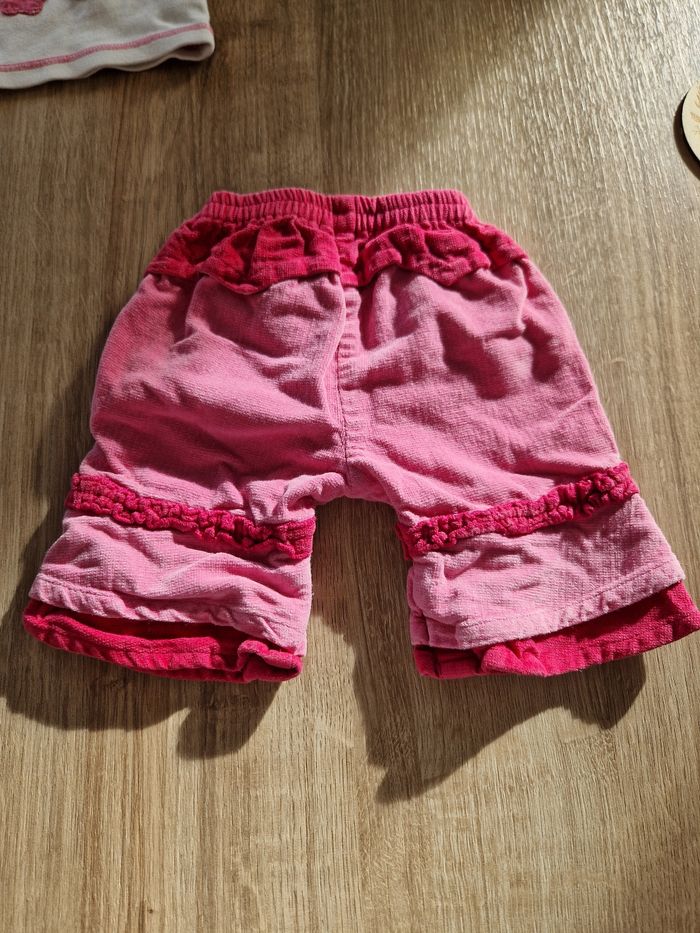 Adorable ensemble Bébé Fille 3 mois - T-shirt & Pantalon rose - Orchestra - photo numéro 3