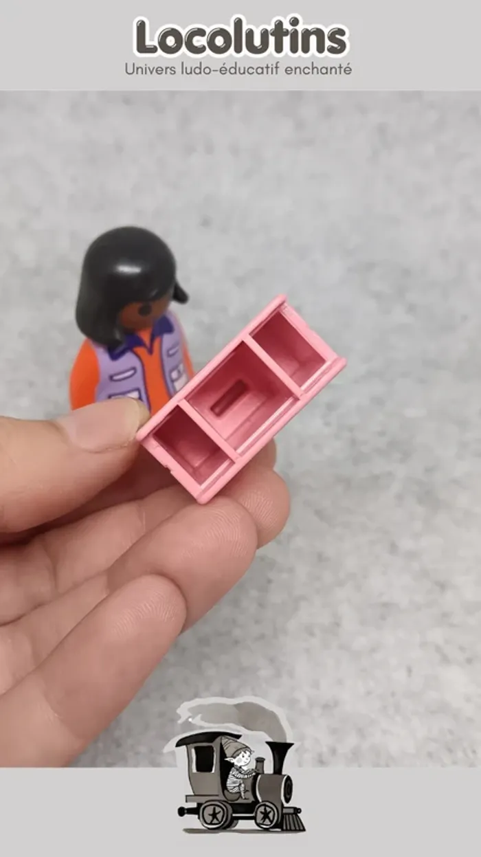 🚂 Playmobil 1.2.3 figurine femme valise accessoires - photo numéro 4
