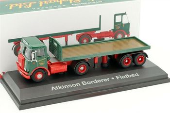 Atkinson Borderer-flatbed camion avec plateau remorque "STOBART" édition ATLAS 1/76