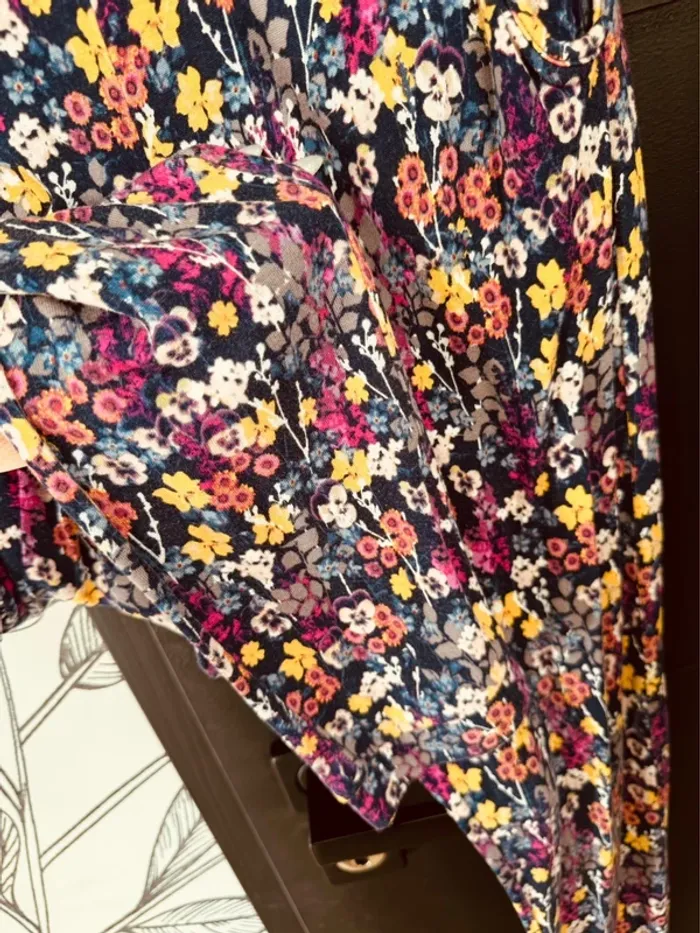 Taille 12 ans combinaison salopette fille H&M violet jaune * fleurs * 🌸 - photo numéro 5